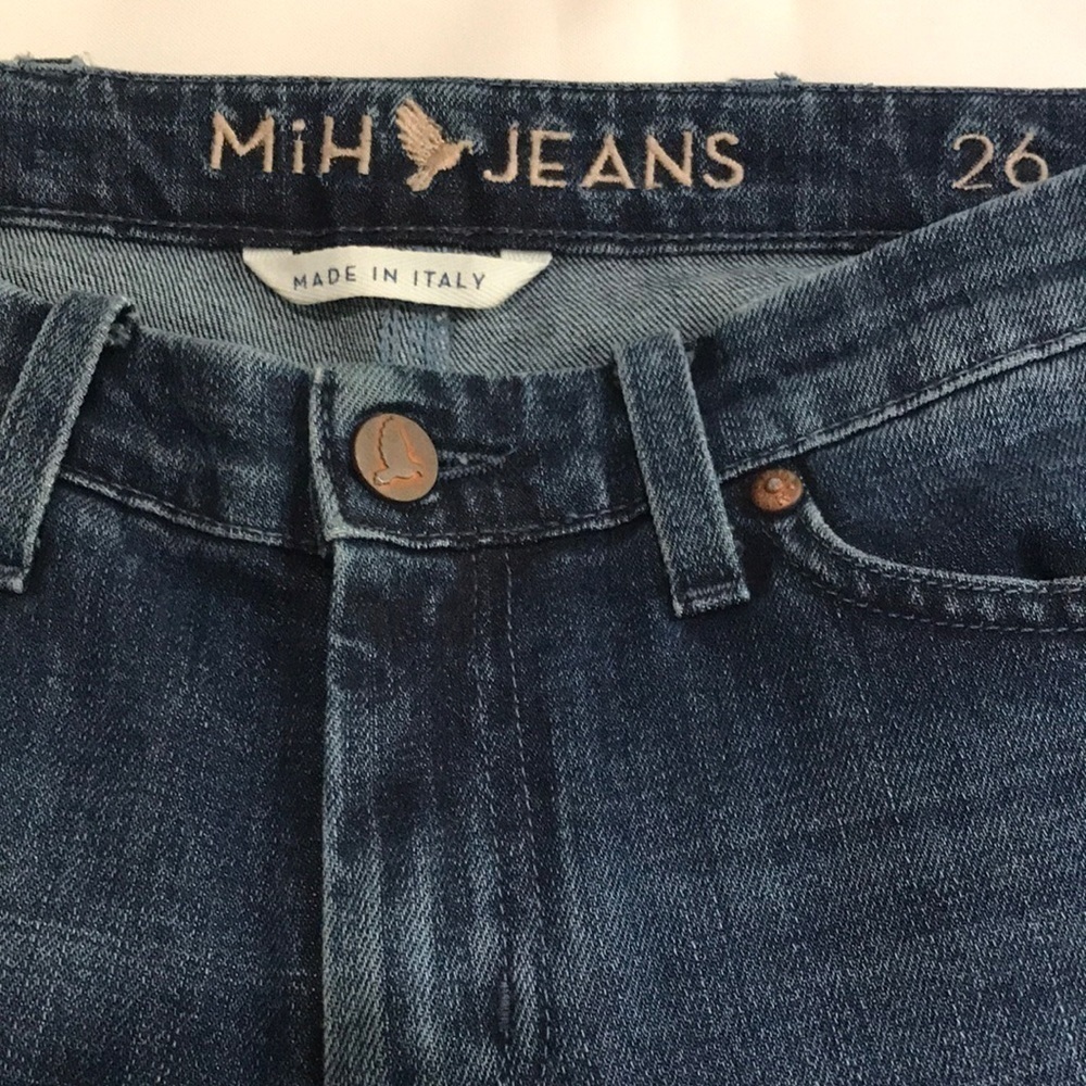 MiH Breathless Low Rise Skinny Jeans Ricky Dark Wash 26 Italy - Picture 4 of 16